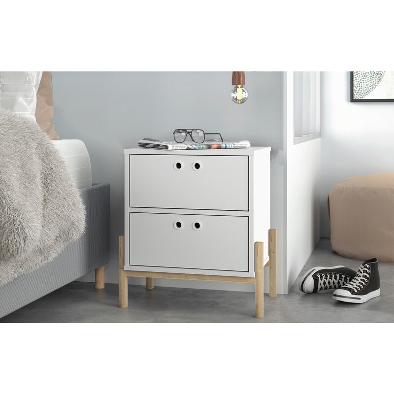 Silver bedside deals table ikea