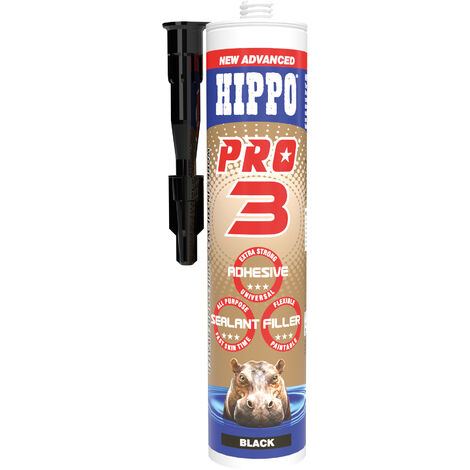 Hippo PRO 3 290ml Adhesive, Sealant & Filler- Black