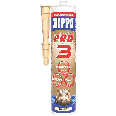 Hippo PRO 3 290ml Adhesive, Sealant & Filler- Beige