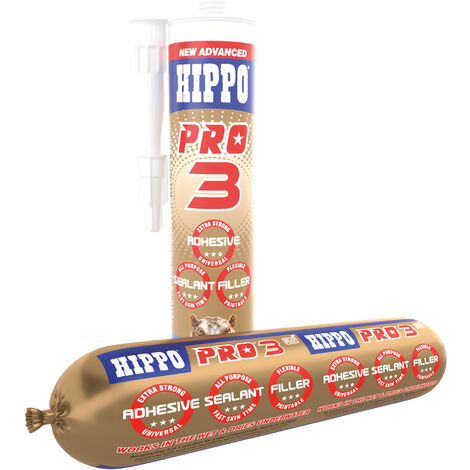 Hippo PRO 3 290ml Adhesive, Sealant & Filler- Anthracite