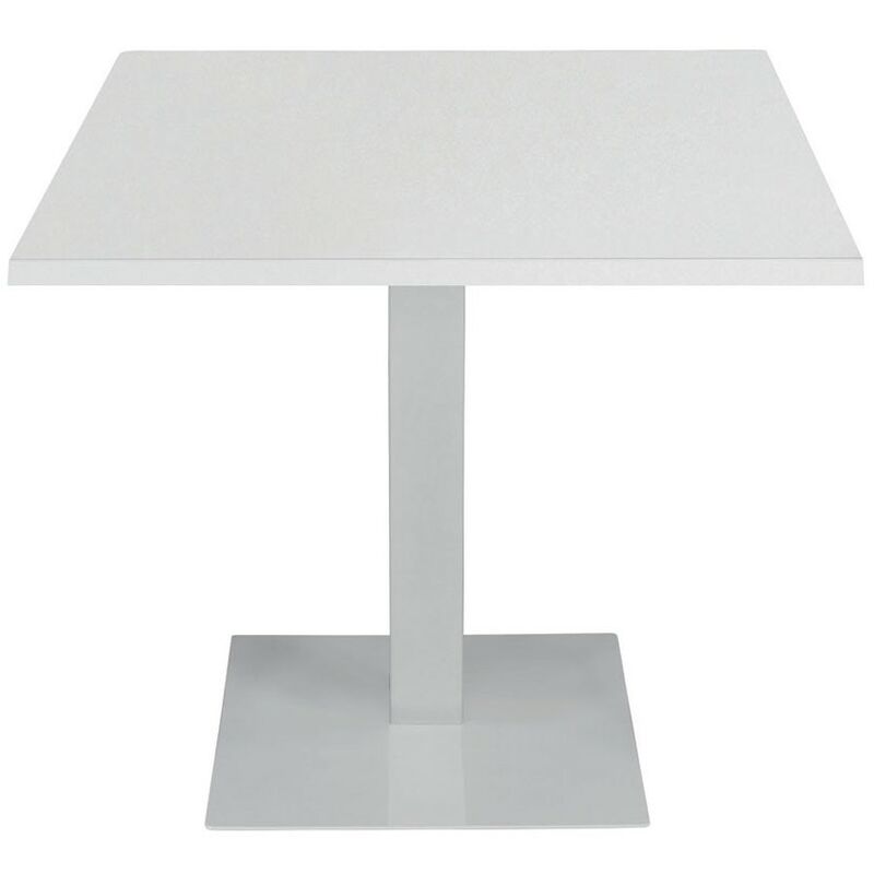 Tavolo da Ristorante Base Quadrata Bianca Piano Bianco Dimensione Tavoli:  60 x 60