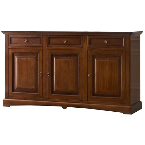 Credenza 3 Ante a Goccia in legno Noce