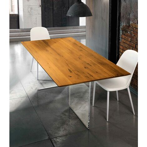 Tavolo in legno massello 160x85 finitura CILIEGIO allungabile a 240 cm