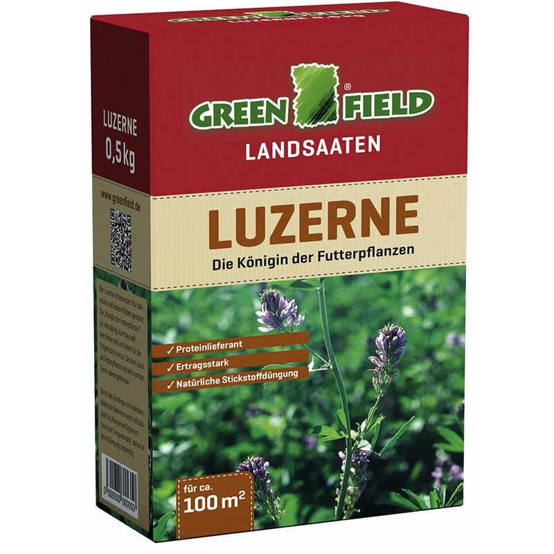 Freudenberger GREENFIELD Luzerne 500 g Saat Samen Futterpflanze Mantelsaat