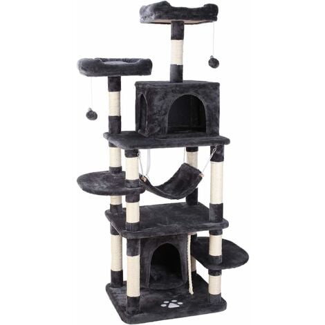 large cat tree with hammock