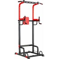 Bamny Power Tower Dip Station, ladder-shaped pull-up bar for versatile training, strength training equipment for home gyms, made of high-quality tubular steel, load capacity up to 200KG.