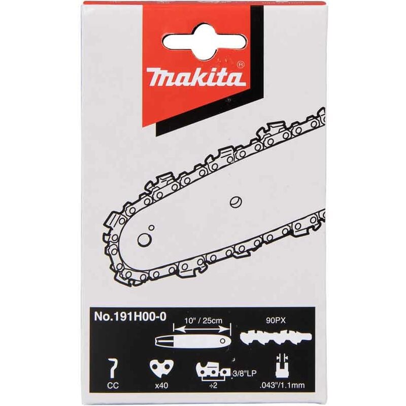 Makita 511492740 Catena per Motosega per  DCS231T,DCS232T,EA3100T25B,EA3110T25B,DUC252 Passo 3/8″