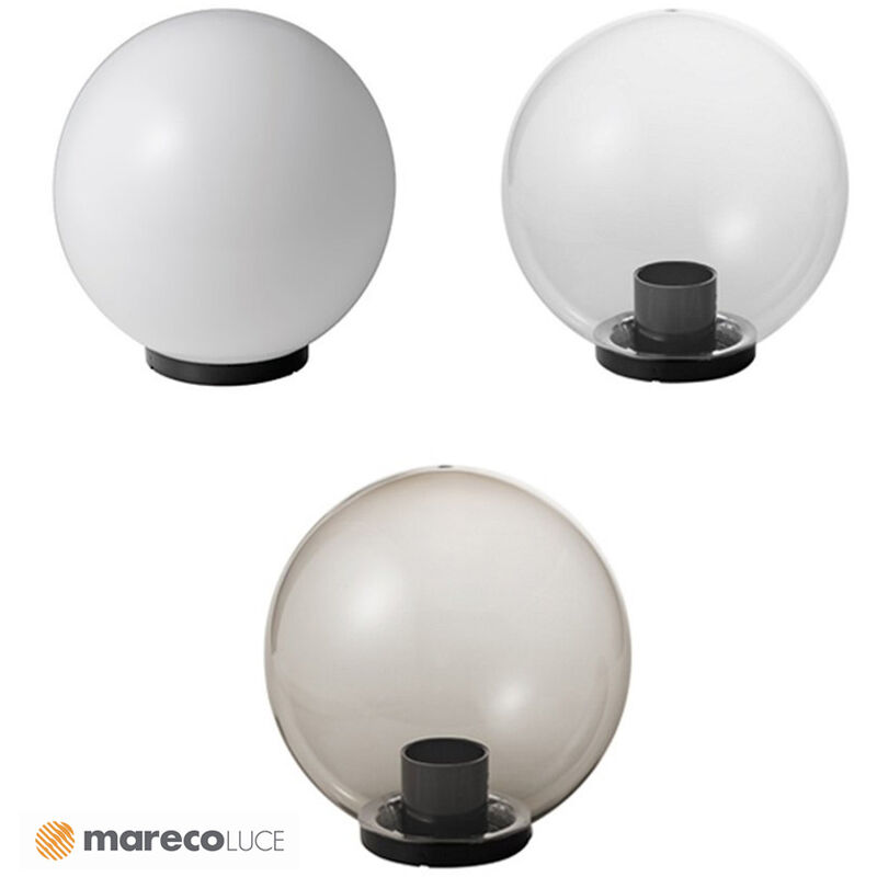 Lampione globo illuminazione giardino esterno SFERA 300 mm opale MARECO 1080301B 