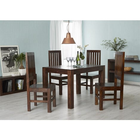 Dakota Mango Small Dining Table 4ft (120cm) - Dark Wood