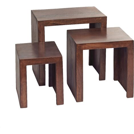 Dakota Mango Nest of 3 Tables