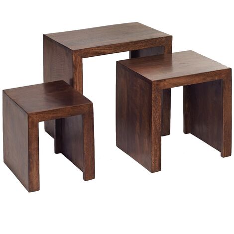 Dakota Mango Nest of 3 Tables