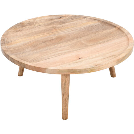 Marlow Light Mango Wood Round Coffee Table