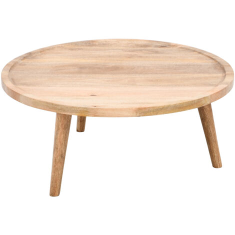 Marlow Light Mango Wood Round Coffee Table