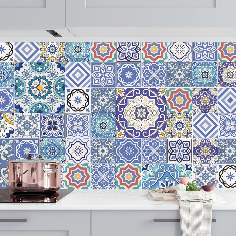 Rivestimento cucina - Backsplash - Elaborate Portuguese Tiles Dimensione  HxL: 50cm x 50cm Materiale: Smart