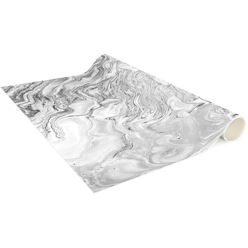 Tappeti in vinile - Effetto marmo bianco e nero - Verticale 3:2 Dimensione  HxL: 60cm x 40cm