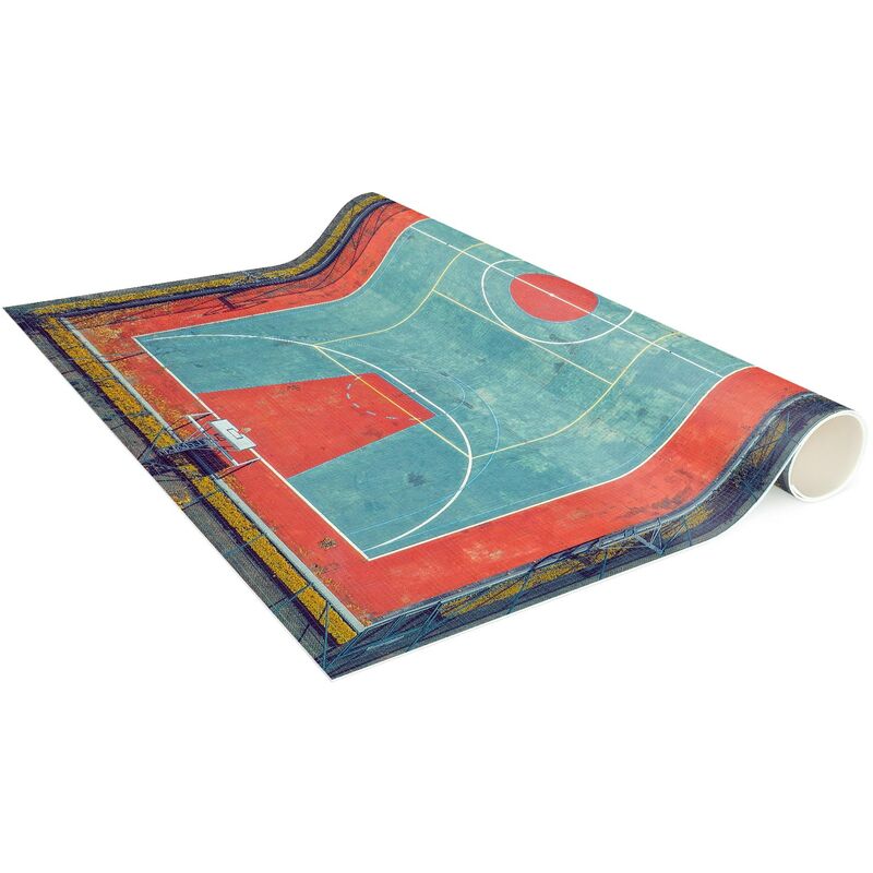 Tappeti in vinile - Top View campo da basket - Verticale 3:2 Dimensione  HxL: 60cm x 40cm