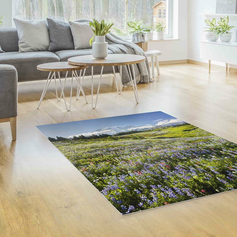 Tappeto da pavimento per bambini da 120cm con bordo a fiori in morbido  cotone gioco tappetino