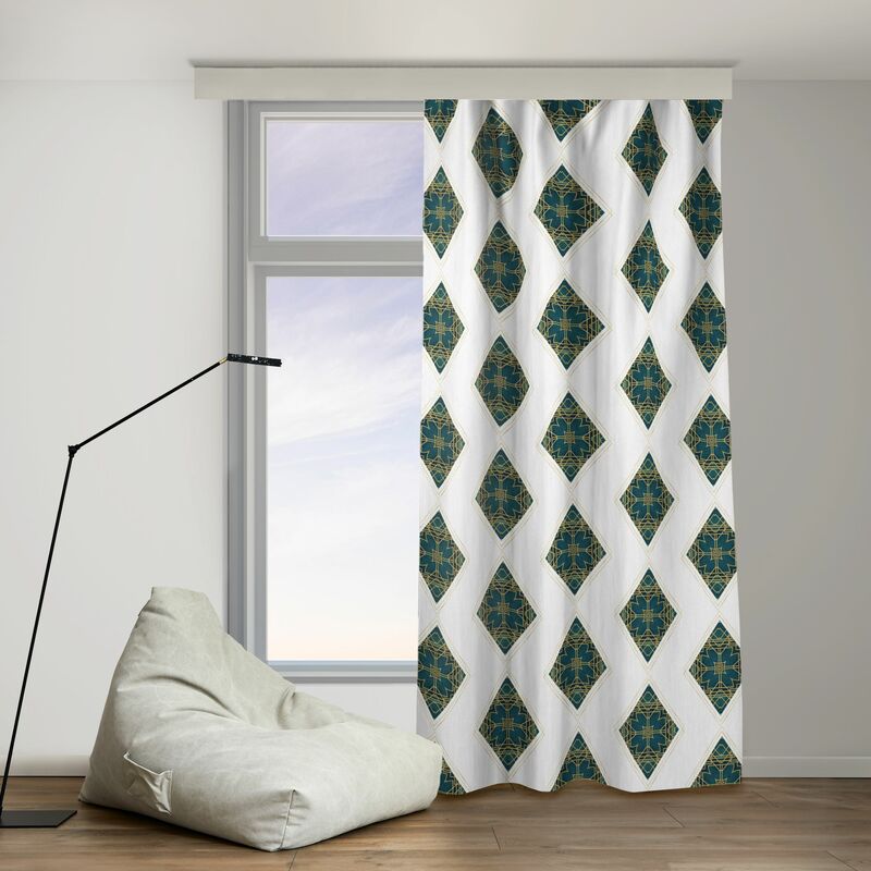 Deconovo Tende Camera da Letto con Occhielli Moderne 2 Pezzi 140x290 cm (  LxA ) - Blu Cielo