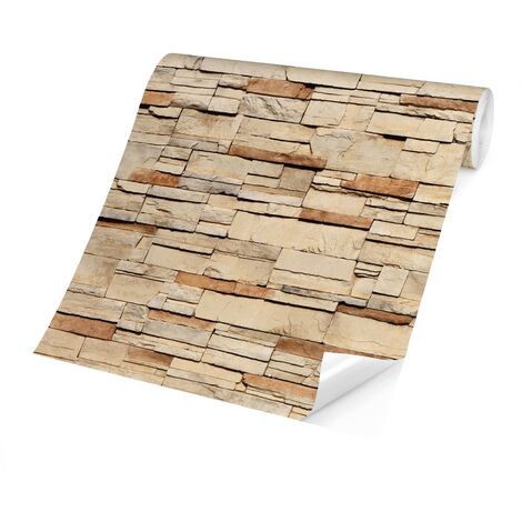 Carta da parati adesiva effetto pietra 3D - Mexico Stonewall Dimensione  H×L: 190cm x 288cm