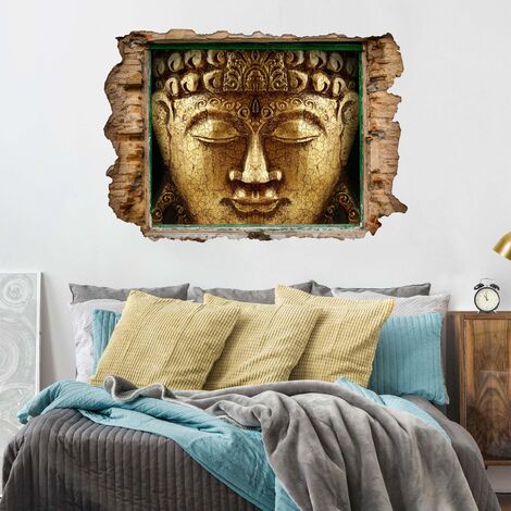 Adesivo murale 3D - Vintage Buddha - orizzontale 2:3 Dimensione LxH: 30cm x  45cm