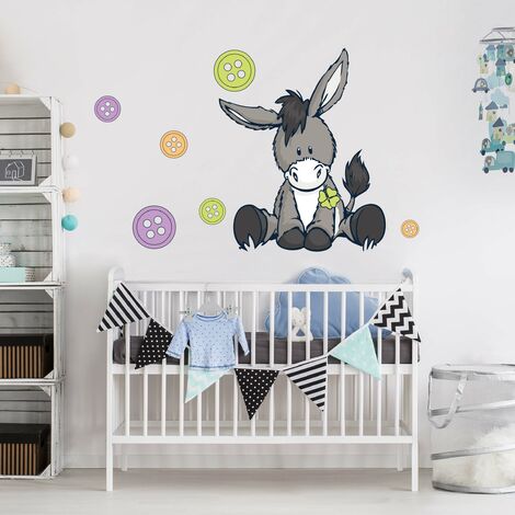 Adesivo murale bambini - Faro e balenottere - Stickers camerette Dimensione  LxH: 30cm x 40cm