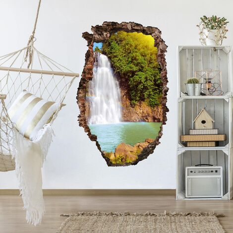Adesivo murale 3D - Waterfall Romance - verticale 3:2 Dimensione LxH: 45cm  x 30cm