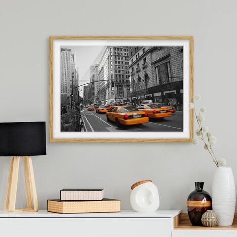 Poster con cornice - New York, New York Dimensione HxL: 18cm x