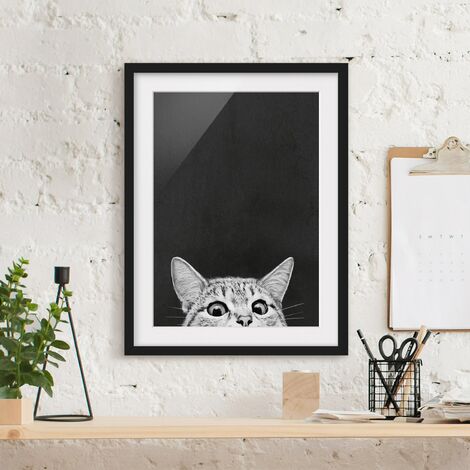 Gatto – Bianco e nero poster