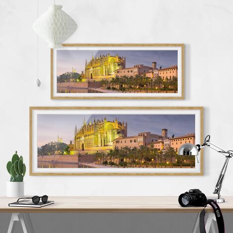 Poster con cornice - Tramonto Sopra Corfù Dimensione HxL: 20cm x