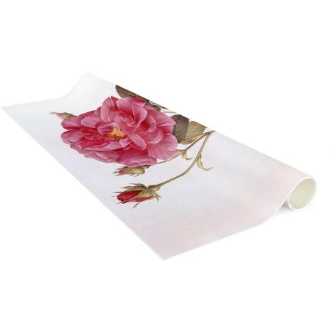 Passatoia Cucina Tappeto Antiscivolo Corridoio Lavabile Runner Dis Peonie  Rosa