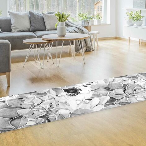 Tappeti in vinile - Trama orientale con fiori dorati - Pannello Dimensione  HxL: 90cm x 30cm