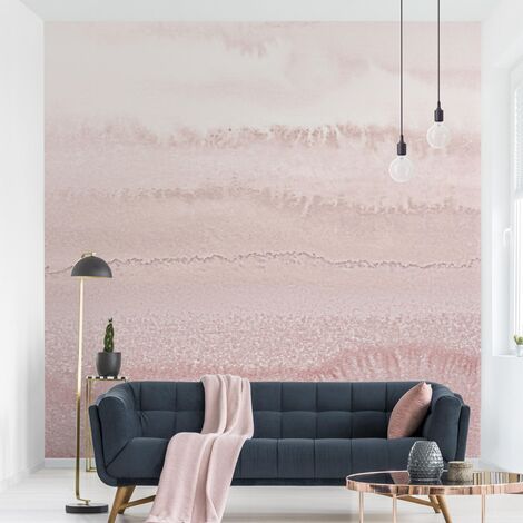 Carta da parati - Gioco di colori in rosa Dimensione HxL: 192cm x 192cm  Materiale: Smart
