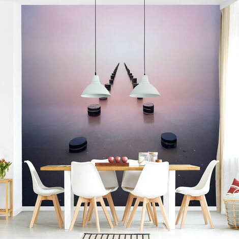 MICASIA - Carta da parati - Zen On The Beach - Formato quadrato Dimensione HxL: 192cm x 192cm