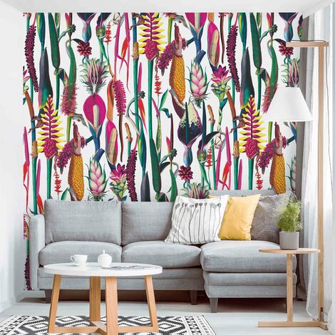 MICASIA Carta da parati - trama tropicale Lussuosa XXL Dimensione HxL: 192cm x 192cm