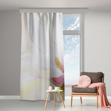 Tende - Fantasia di peonie - Menta pastello Dimensione HxL: 125cm x 130 cm  (1 Tenda)