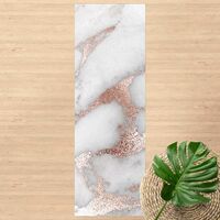 Tappeti in vinile - Effetto marmo con brillantini - Pannello Dimensione HxL:  90cm x 30cm
