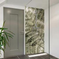 Rivestimento per doccia - Paesaggio con brillantini e principesse in menta  Dimensione HxL: 1 x 190x80cm Materiale