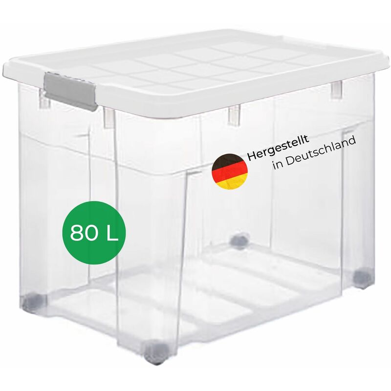 Novaliv 6x Aufbewahrungsboxen mit Deckel klein 2 L transparente