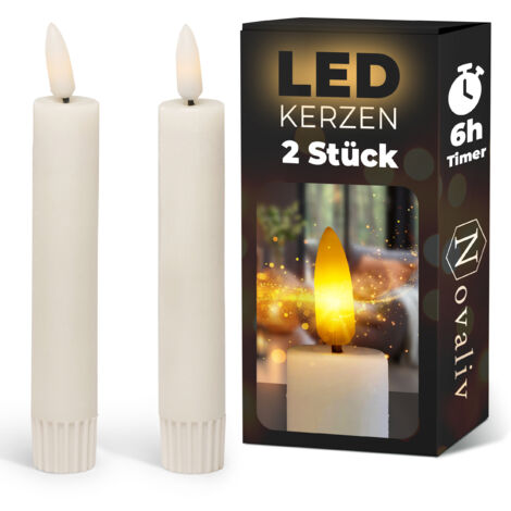2x Novaliv LED Kerze Echtwachskerzen (1/5)