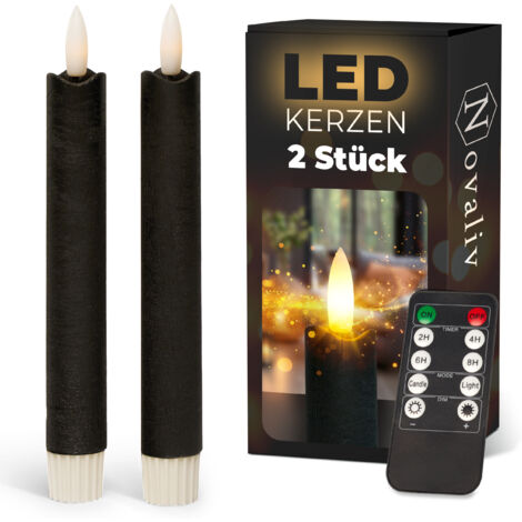 2x Novaliv LED Kerze Echtwachskerzen (1/5)
