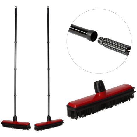 2x Novaliv Staubbesen Besenkopf mit Stiel