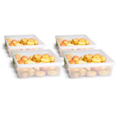 4x Novaliv Kühlschrank-Einsätze  Kühlschrank Organizer