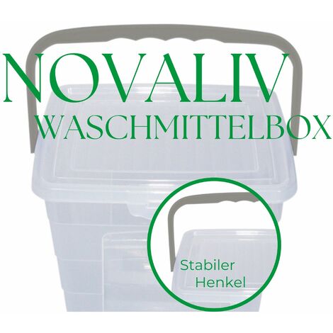 Novaliv 2x Euroboxen Mit Deckel & Rollen – 45 Liter, 61x40x27 Cm, Transparent/anthrazit, Stapelbar