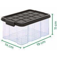 12x Novaliv Aufbewahrungsbox 12x Aufbewahrungsbox, 12x Deckel