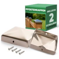 2x Novatool Beschläge 2x Pfostenkappen, 4x Schrauben