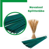 2000x Novatool Spaliere 2000x 40 cm x 4 mm I Grün I Pflanzstäbe Rankhilfe Bambus vielseitig einsetzbar