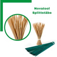 1000x Novatool Spaliere 1000x 40 cm x 4 mm I natur I Pflanzstäbe Rankhilfe Bambus vielseitig einsetzbar