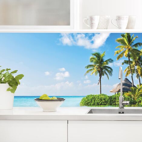 Revestimiento pared cocina - Tropical Paradise Dimensión LxA: 40cm x 140cm Material: Smart