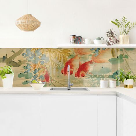 Revestimiento pared cocina - Ni Tian - Goldfish Dimensión LxA: 40cm x 140cm Material: Smart