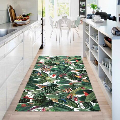 Alfombras vinílicas - Colourful Tropical Rainforest Pattern - Apaisado 2:3 Dimensión LxA: 40cm x 60cm